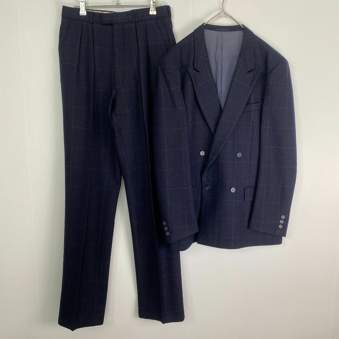 Paul Smith(ポールスミス)のポールスミス　カジュアルスーツ　ヴィンテージ　ダブル　チェック　ウール メンズのスーツ(セットアップ)の商品写真