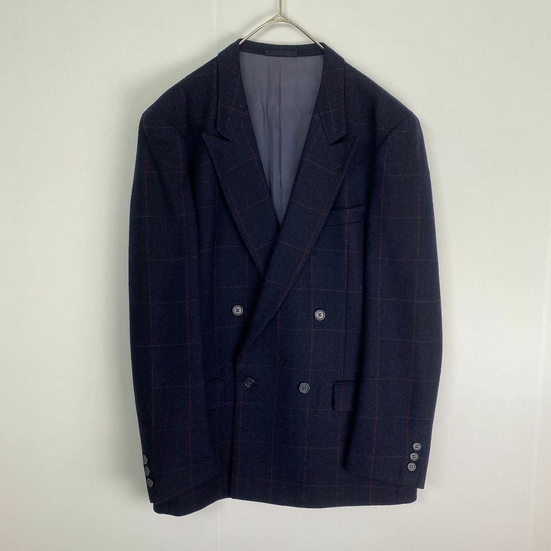 Paul Smith(ポールスミス)のポールスミス　カジュアルスーツ　ヴィンテージ　ダブル　チェック　ウール メンズのスーツ(セットアップ)の商品写真
