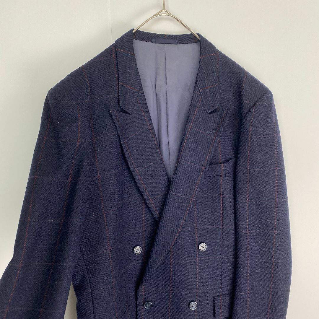 Paul Smith(ポールスミス)のポールスミス　カジュアルスーツ　ヴィンテージ　ダブル　チェック　ウール メンズのスーツ(セットアップ)の商品写真
