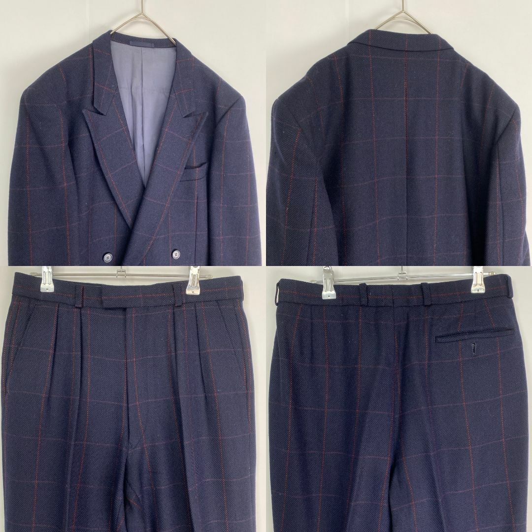 Paul Smith(ポールスミス)のポールスミス　カジュアルスーツ　ヴィンテージ　ダブル　チェック　ウール メンズのスーツ(セットアップ)の商品写真