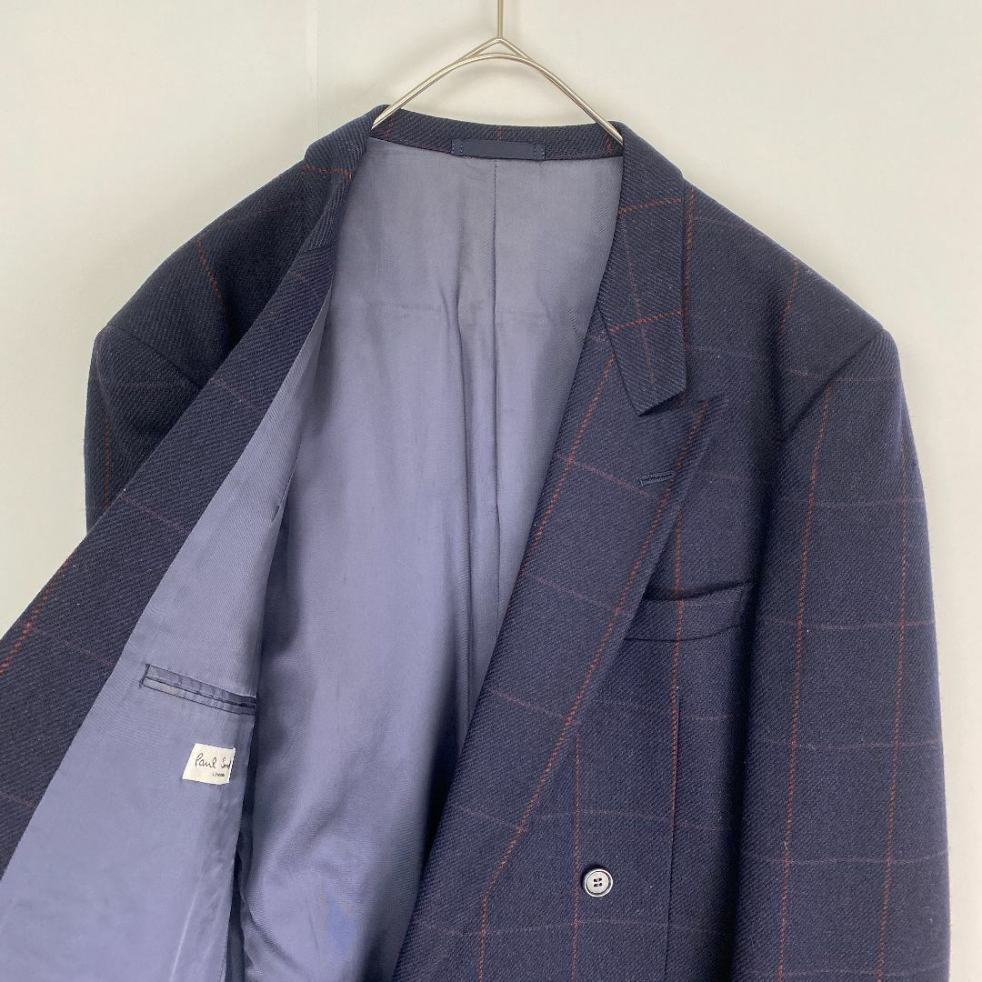 Paul Smith(ポールスミス)のポールスミス　カジュアルスーツ　ヴィンテージ　ダブル　チェック　ウール メンズのスーツ(セットアップ)の商品写真