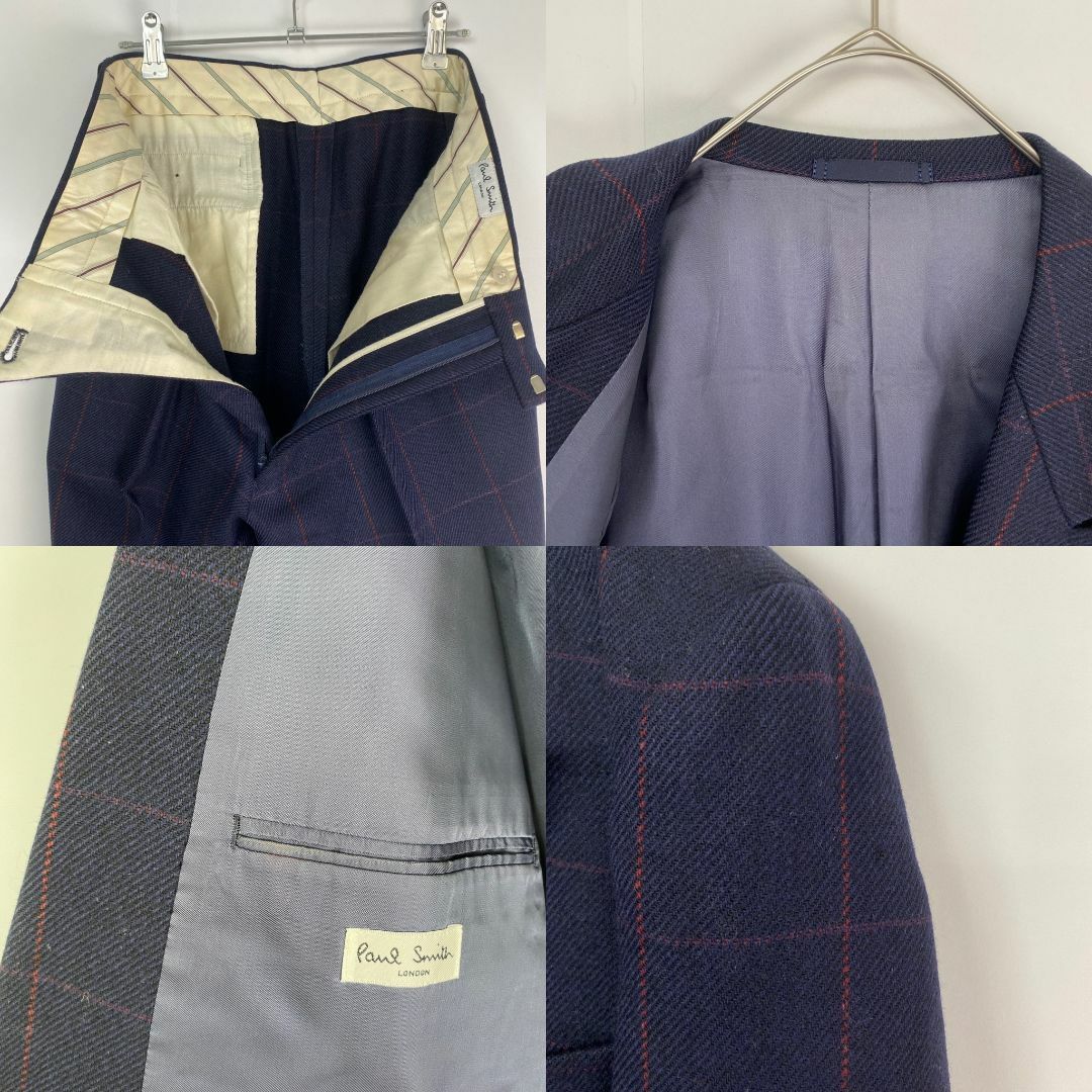 Paul Smith(ポールスミス)のポールスミス　カジュアルスーツ　ヴィンテージ　ダブル　チェック　ウール メンズのスーツ(セットアップ)の商品写真