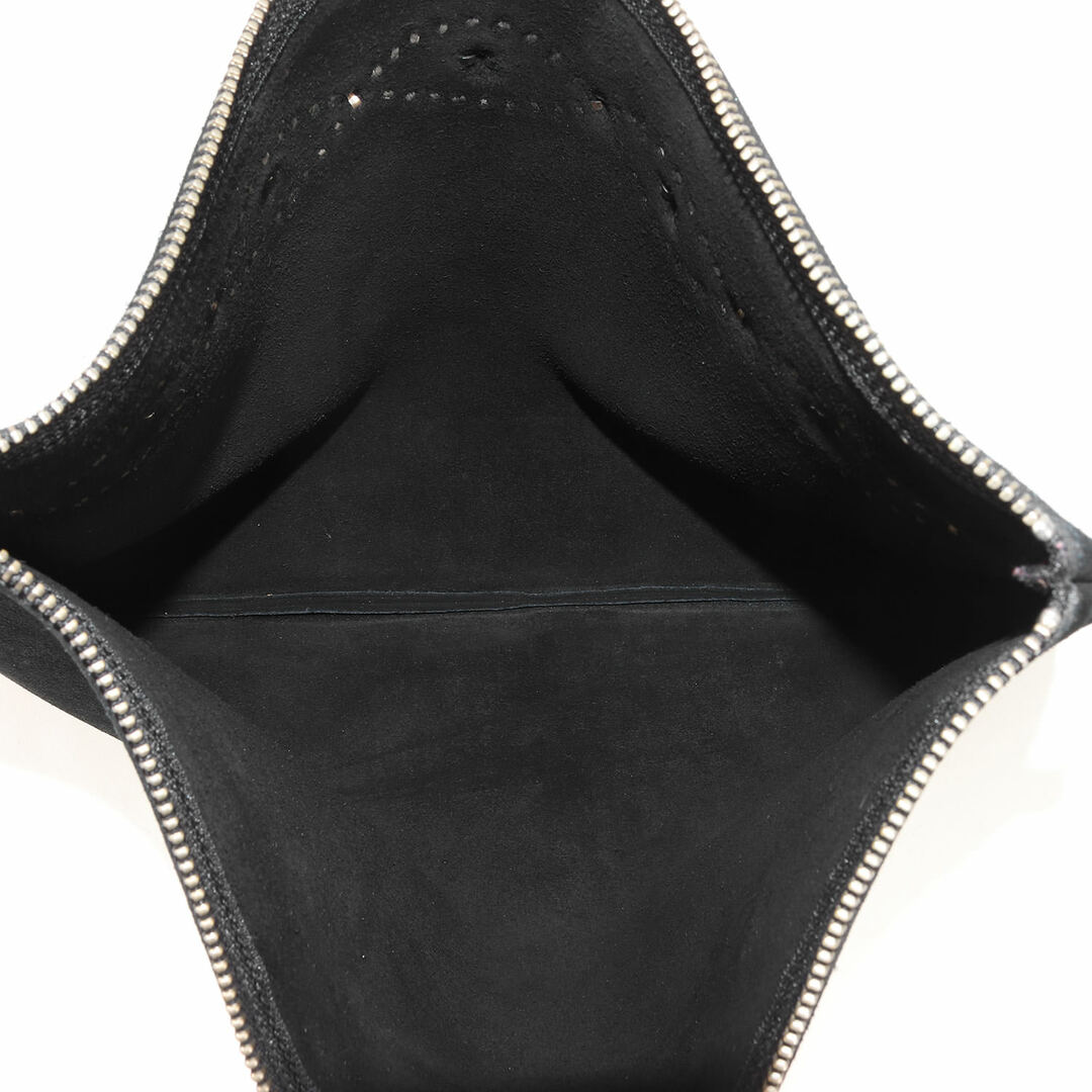 HTC(ハリウッドトレーディングカンパニー)のHTC エイチティーシー STANDARD CALIFORNIA別注 アンブレラコンチョ スウェード クラッチバッグ / ブラック 黒 / ブランド カバン / コラボ 別注【メンズ】【中古】 メンズのバッグ(セカンドバッグ/クラッチバッグ)の商品写真