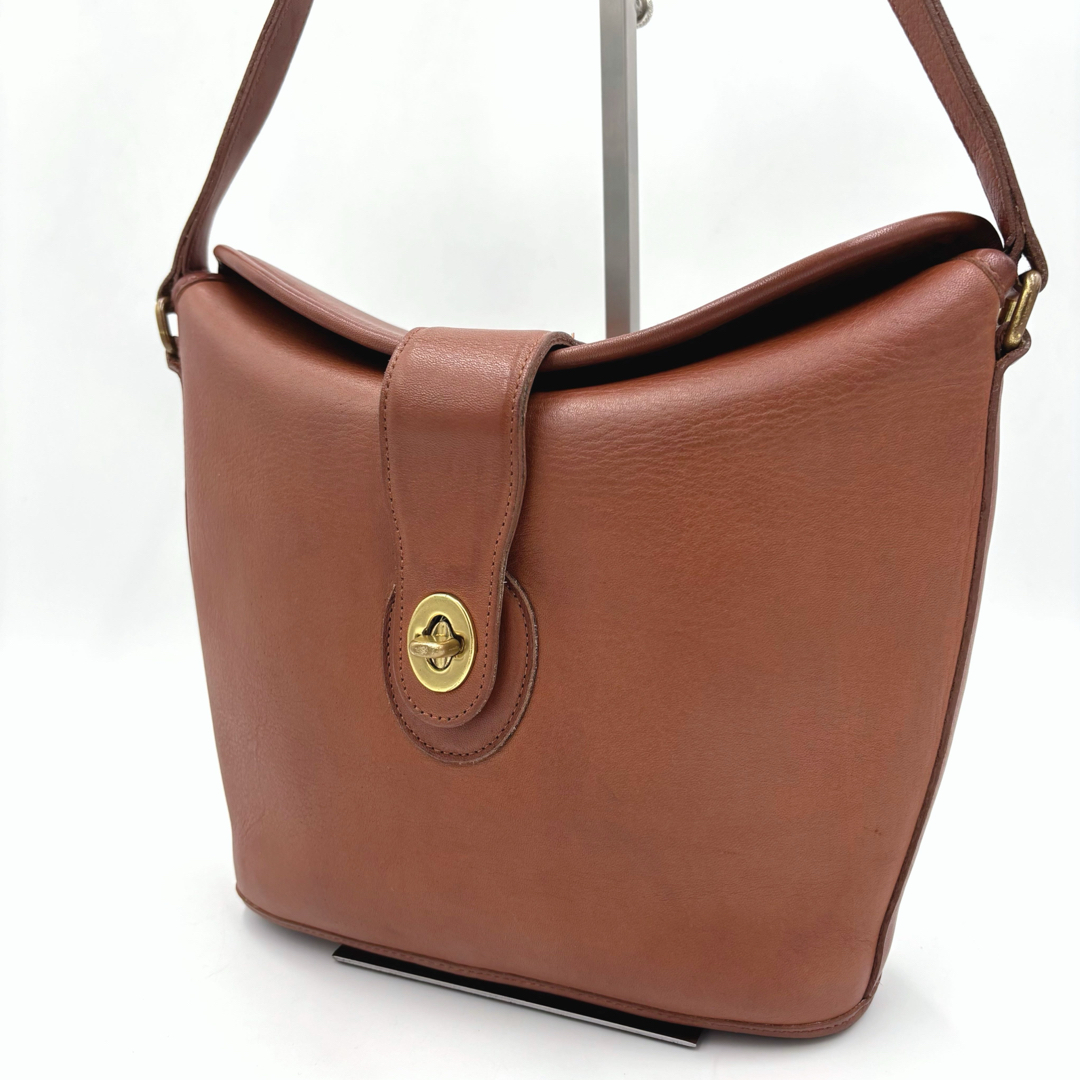COACH - COACH オールドコーチ9948レザーショルダーバッグ　USA製　ターンロック
