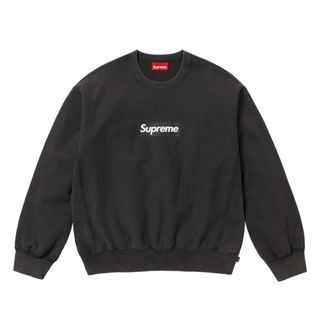 シュプリーム(Supreme)のM Supreme Washed Box Logo Crewneck black(スウェット)