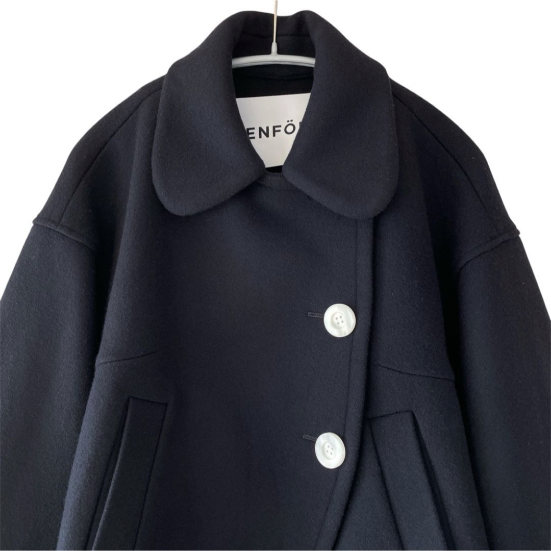 美品♡エンフォルドラウンドひヘムコート¥74800 美品♡エンフォルド