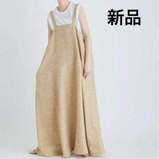 アダムエロぺ(Adam et Rope')の新品　アダムエロペ　sana Epuron Dress (Linen Twill(ロングワンピース/マキシワンピース)