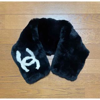 CHANEL - 未使用品CHANEL シャネル カシミヤマフラー ロゴ刺繍 CHANEL - 未使用品CHANEL シャネル カシミヤマフラー ロゴ刺繍