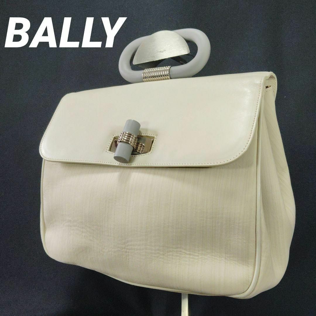 Bally - BALLY　バリー　ハンドバッグ　レザー　レディース　白　イタリア製