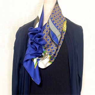 HERMES - 【極美品】エルメス 馬 麦畑 HERMES カレ45 スカーフ HERMES - 【極美品】エルメス 馬 麦畑 HERMES カレ45 スカーフ