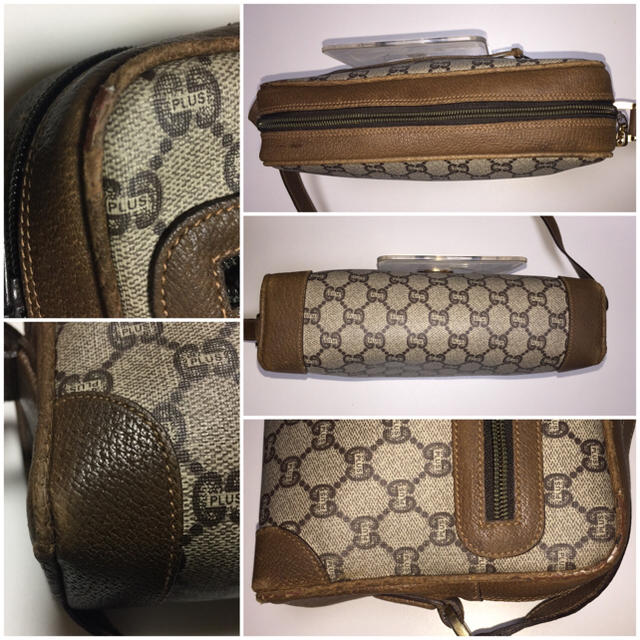 Gucci(グッチ)の890.正規 内美オールドGUCCI plus センター エンブレム ショルダー レディースのバッグ(ショルダーバッグ)の商品写真
