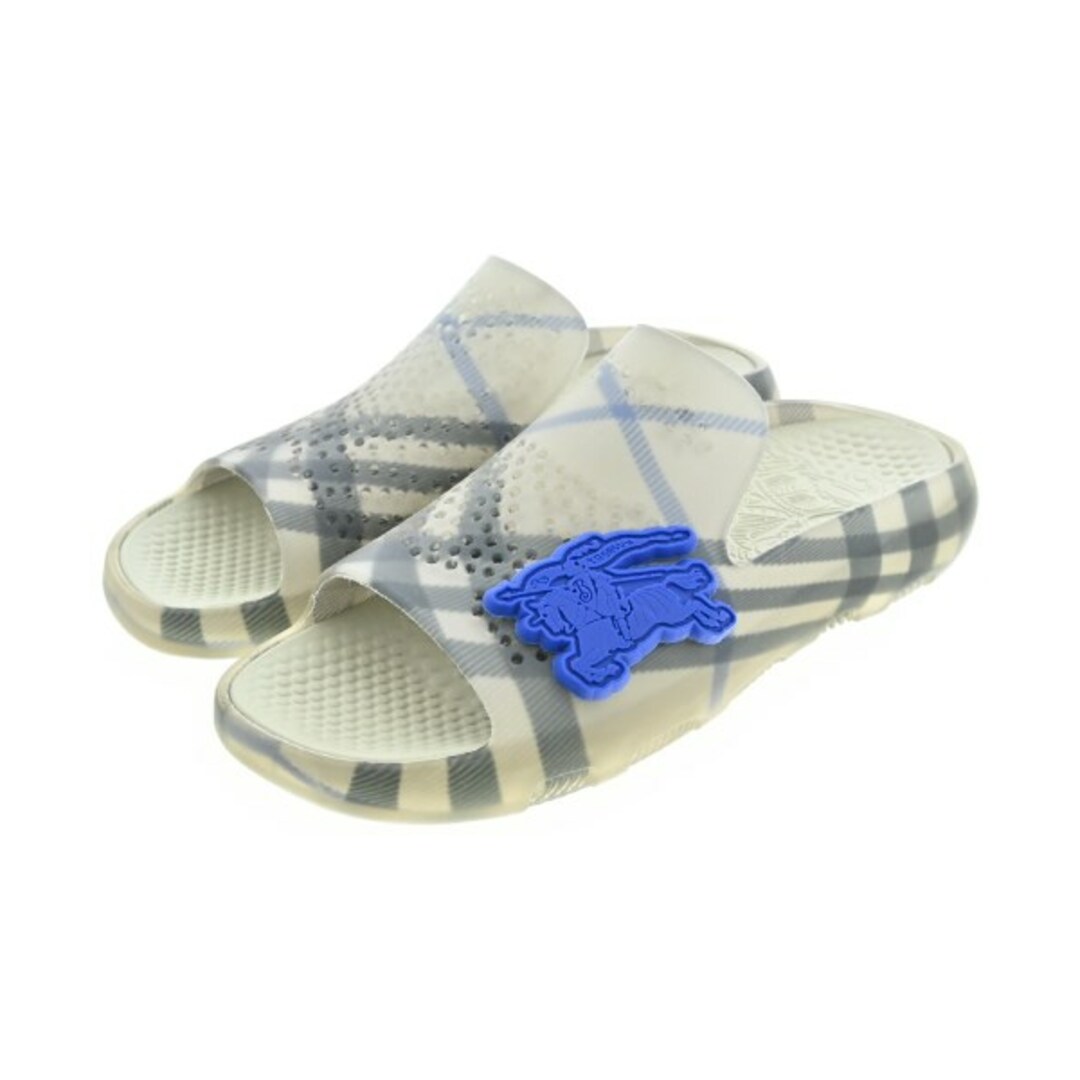 BURBERRY バーバリー サンダル 青 EU42(27cm位) 4119225M0038 BURBERRY - BURBERRY サンダル EU42(27cm位) グレー系x青系
