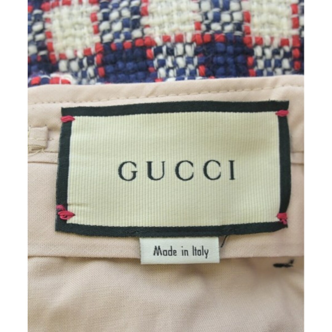 GUCCI - GUCCI パンツ(その他) 38(S位) 紺xアイボリーx赤等 GUCCI - GUCCI パンツ(その他) 38(S位) 紺xアイボリーx赤等