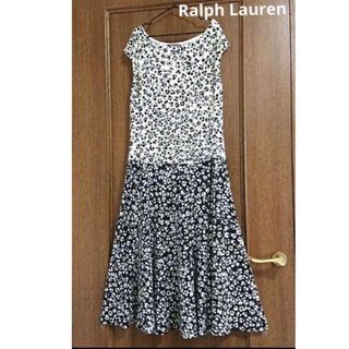 Ralph Lauren - ラルフローレンジョーゼット花柄ワンピースの Ralph Lauren - ラルフローレンジョーゼット花柄ワンピースの