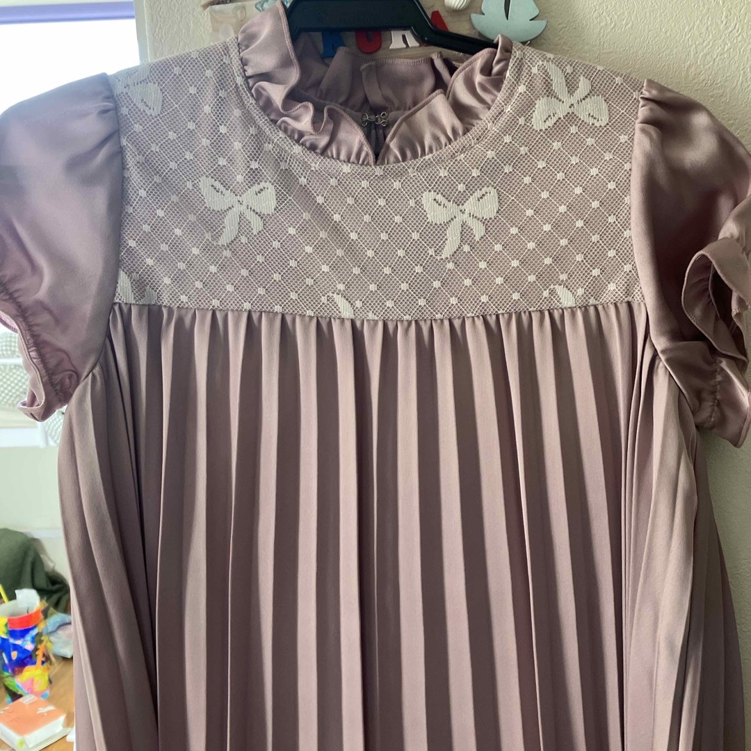 入学式ドレス　120センチ キッズ/ベビー/マタニティのキッズ服女の子用(90cm~)(ドレス/フォーマル)の商品写真