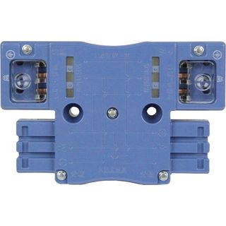 ハーネス用ジョイントボックス 2分岐 送り付 結線完了表示付 20A 125V ブルー MJ2495(その他)