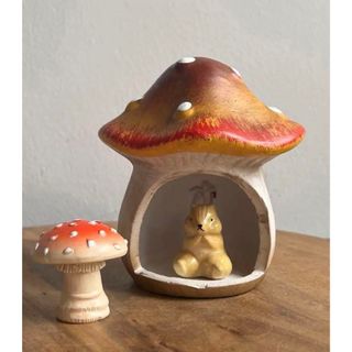【新品】きのことリスの置物セット(置物)