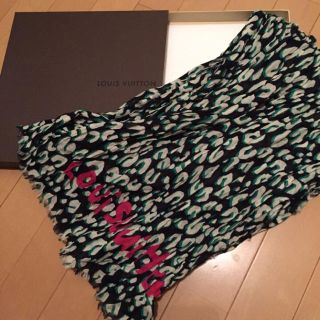ヴィトン(LOUIS VUITTON) ヒョウ柄ストール ストール/パシュミナ ...