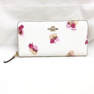 コーチ(COACH)のコーチ アコーディオン ジップ ウォレット 長財布 フローラル プリント #32(財布)