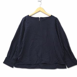 ザンパ(zampa)のザンパ ZAMPA ストライプ 背中ハーフジップ カットソー M(カットソー(長袖/七分))