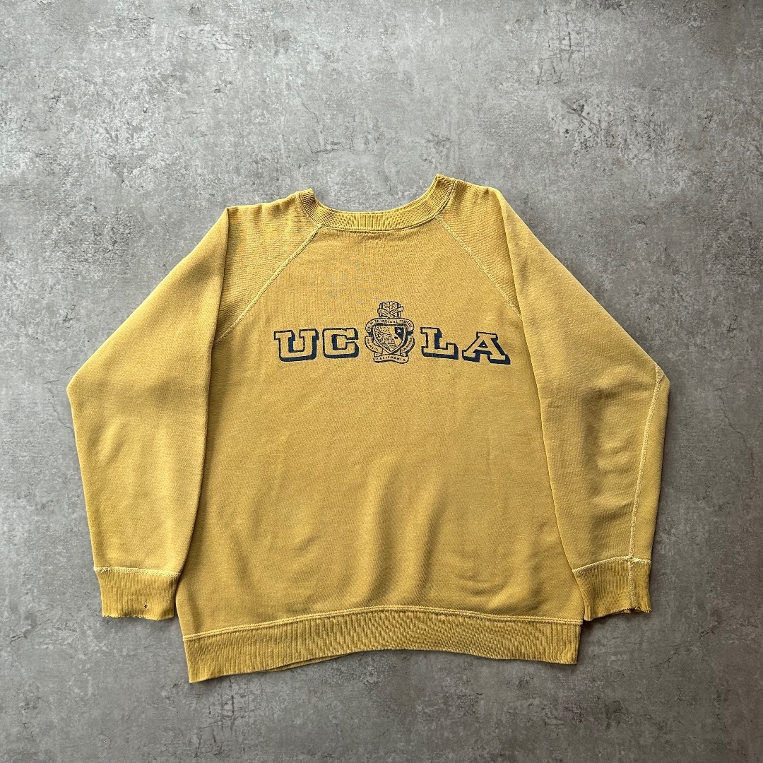 VINTAGE - 60s ヴィンテージスウェット USA製 マスタード XL相当 UCLA