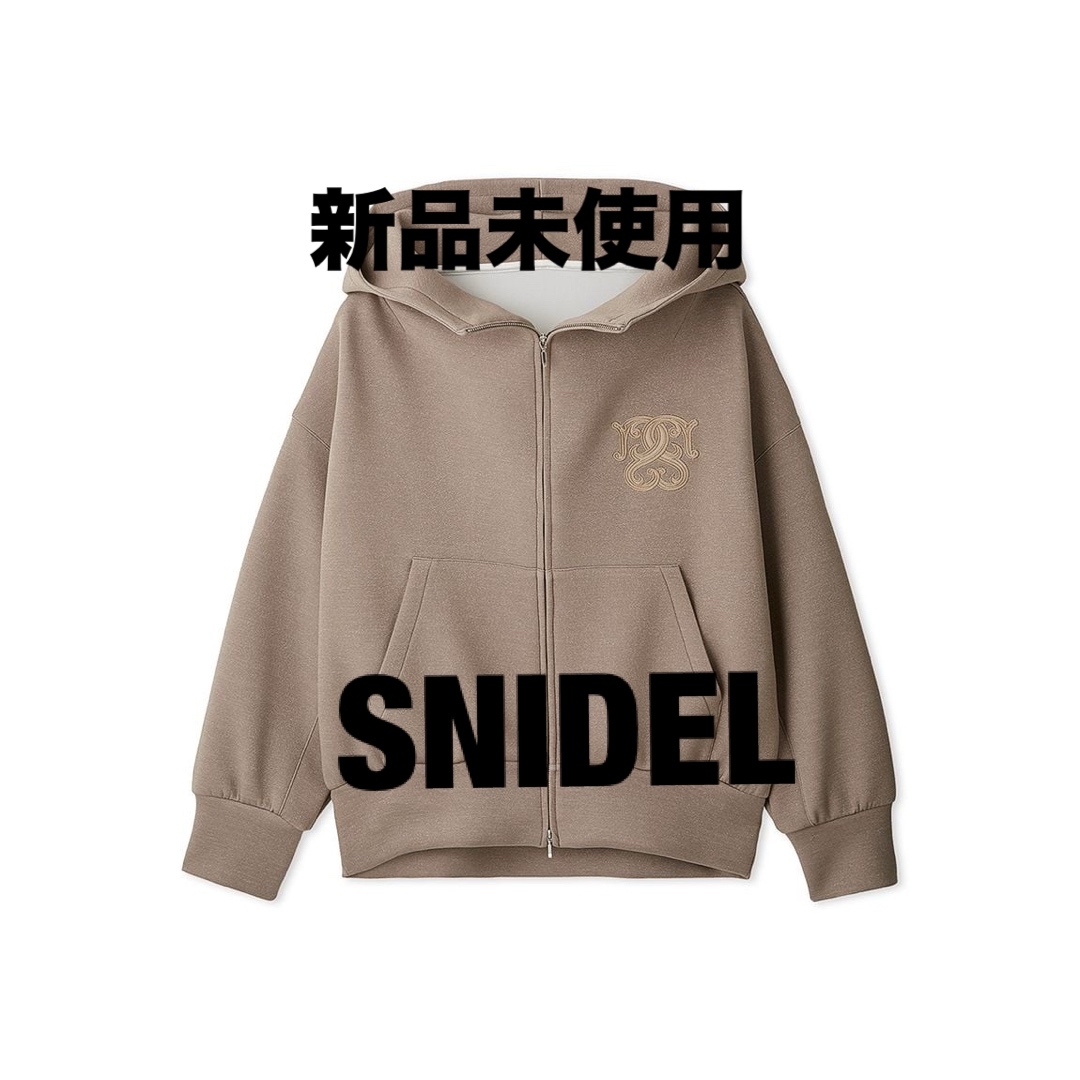 ボリュームパーカー モカ TTT MSW 花柄ジップアップカーディガンsnidel ボリューム