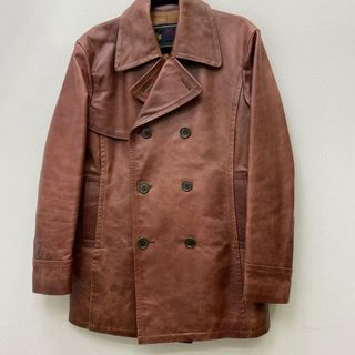 【加古川店】 中古 PHERROWS | フェローズ レザー レザーコート ブラウン サイズ：L 【93】(レザージャケット)