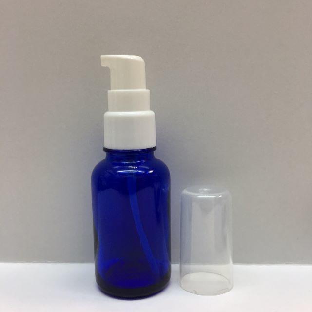 新品 遮光瓶 ｺﾊﾞﾙﾄ ﾎﾟﾝﾌﾟ 容器 30ml ｱﾛﾏ ｺｽﾒ 詰替 コスメ/美容のリラクゼーション(エッセンシャルオイル（精油）)の商品写真