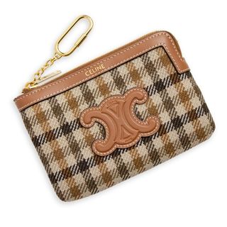 CELINE - セリーヌ 美品 フック付きコイン カード ポーチ CELINE - セリーヌ 美品 フック付きコイン カード ポーチ