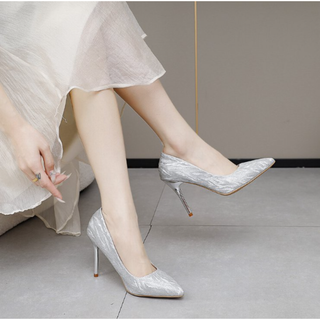 DB ハイヒール - GMI215717 - シルバー 9cm - 38(ハイヒール/パンプス)