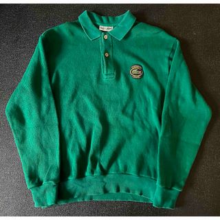 LACOSTE - ラコステ デザインニット セーター 刺繍ロゴ ビッグ LACOSTE - ラコステ デザインニット セーター 刺繍ロゴ ビッグ