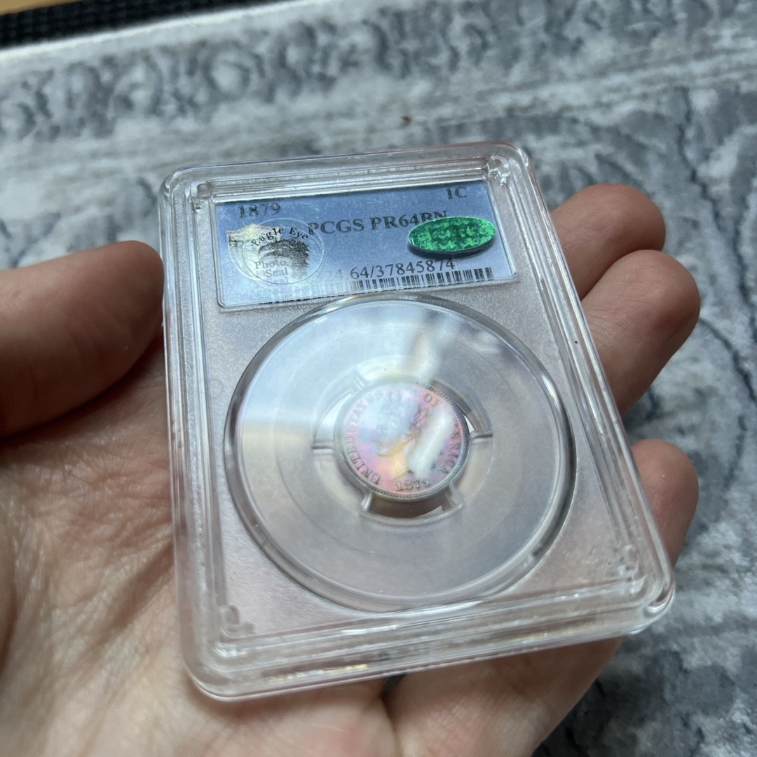 1879年　セント　アンティークコイン　CAC PCGS MS64BN