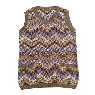 MISSONI - 美品 MISSONI ミッソーニ 総柄 ジャガード ニット MISSONI - 美品 MISSONI ミッソーニ 総柄 ジャガード ニット