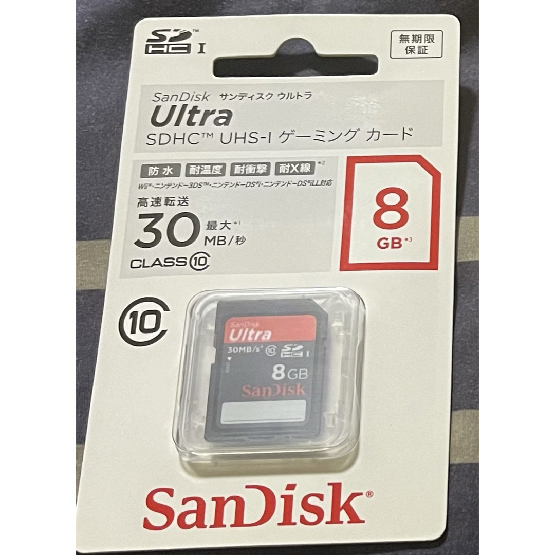 SanDisk(サンディスク)の【新品未開封】SDHC UHS-I ゲーミングカード 8GB エンタメ/ホビーのゲームソフト/ゲーム機本体(その他)の商品写真
