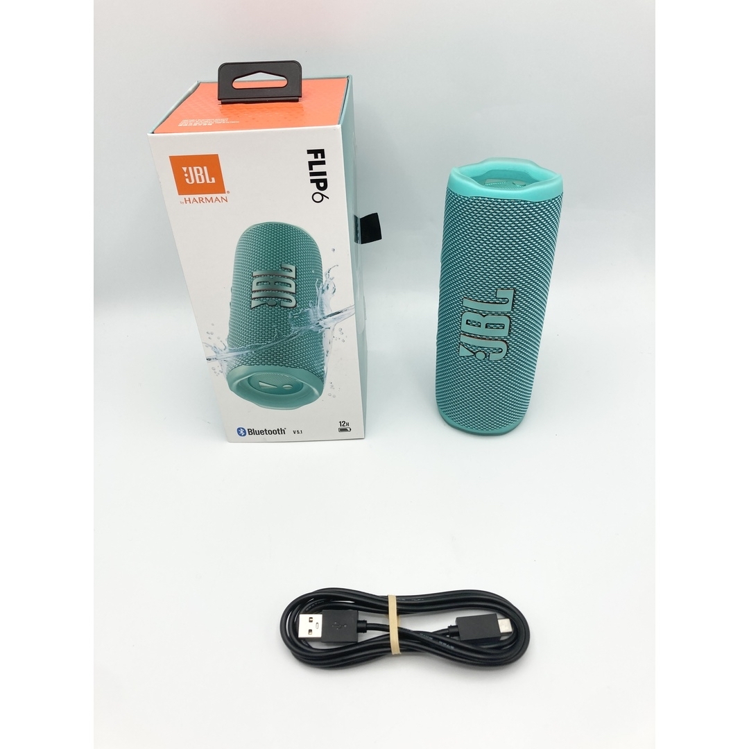 JBL(ジェイビーエル)の中古 JBL FLIP6 ティールカラー スマホ/家電/カメラのオーディオ機器(スピーカー)の商品写真