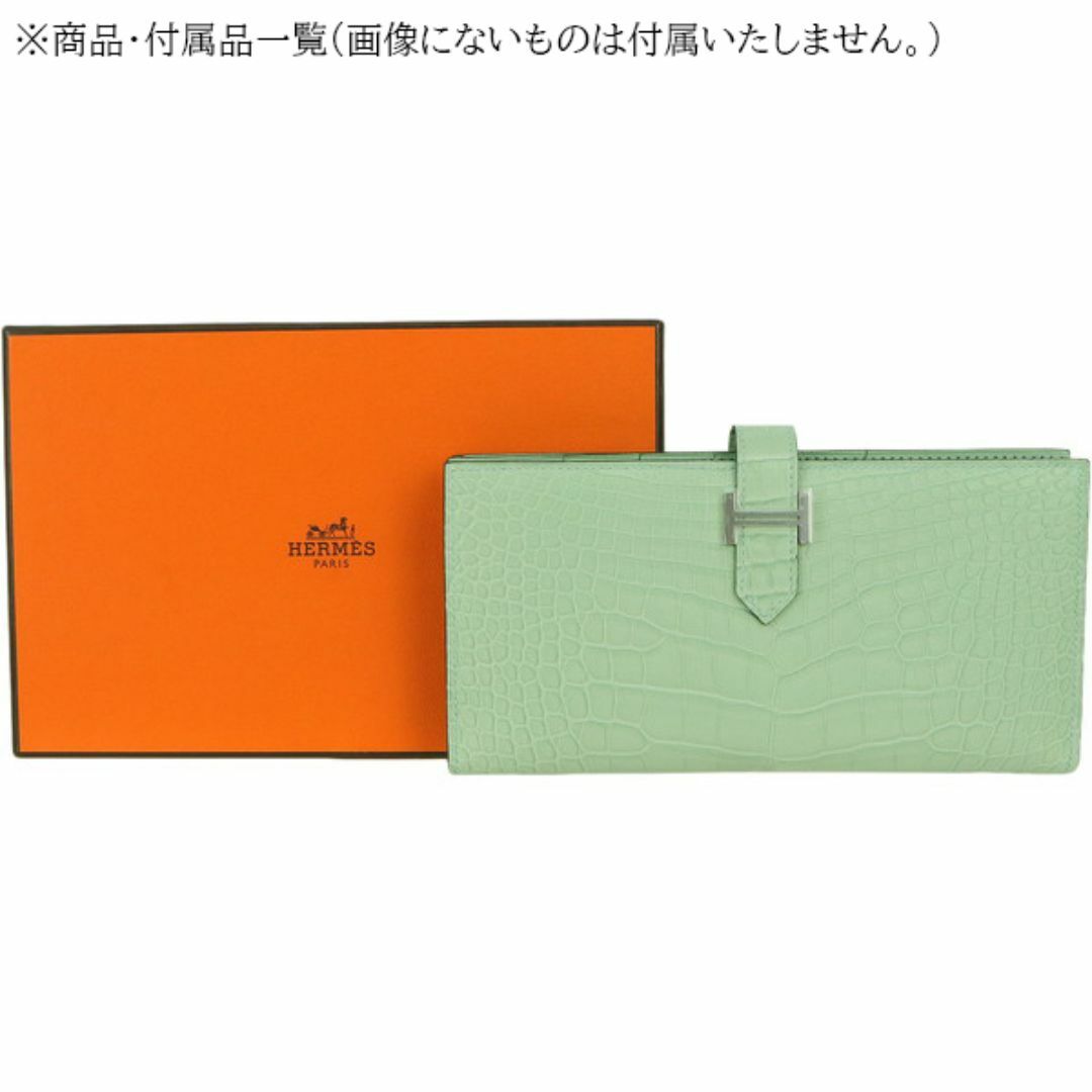 希少品 HERMES べアンスフレ クロコ アリゲーター マット WGダイヤ金具 HERMES エルメス 超豪華 極上の逸品 アリゲーター マット メンズ