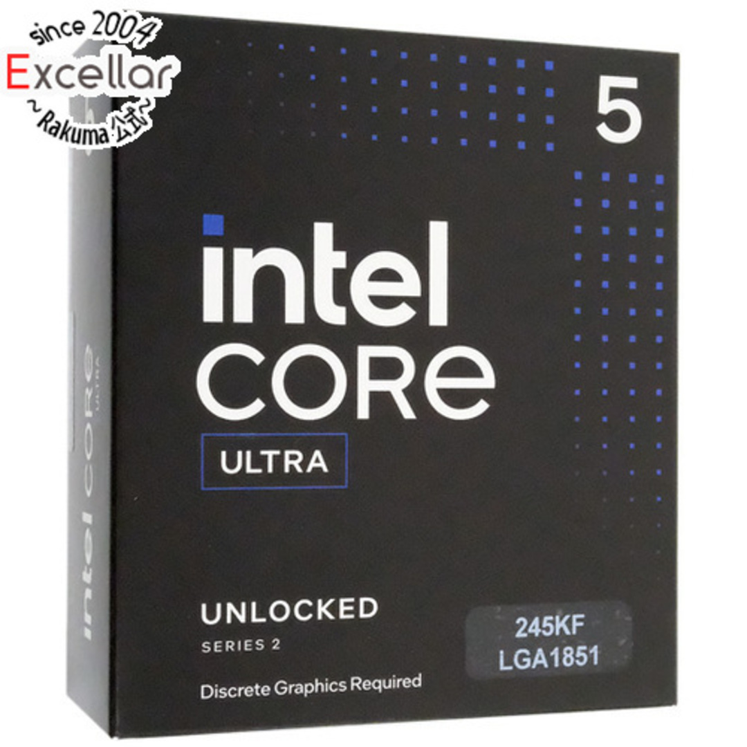 intel(インテル)のCore Ultra 5 245KF 4.2GHz LGA1851 SRQCY スマホ/家電/カメラのPC/タブレット(PCパーツ)の商品写真