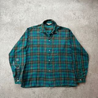 【楽ギフ_のし宛書】 VINTAGE - グレー×レッド ヴィンテージベースボールシャツ 40s トップス