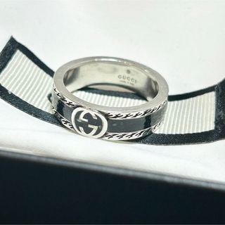 GUCCI - 【美品】 現行 希少 GUCCI リング ダイアゴナル 21号 GUCCI - 【美品】 現行 希少 GUCCI リング ダイアゴナル 21号