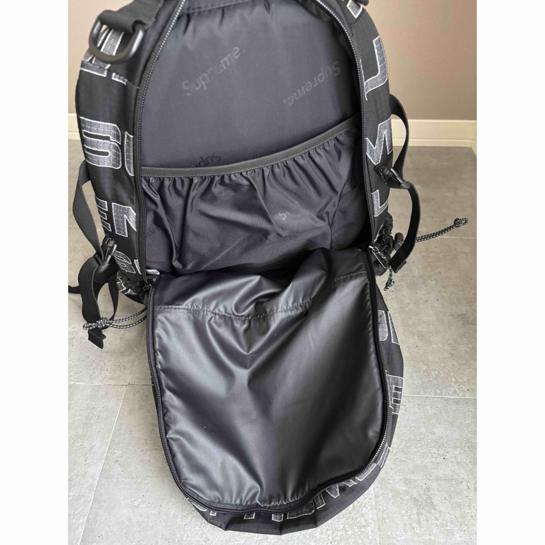21FW Supreme シュプリーム バッグパック ブラック 総柄