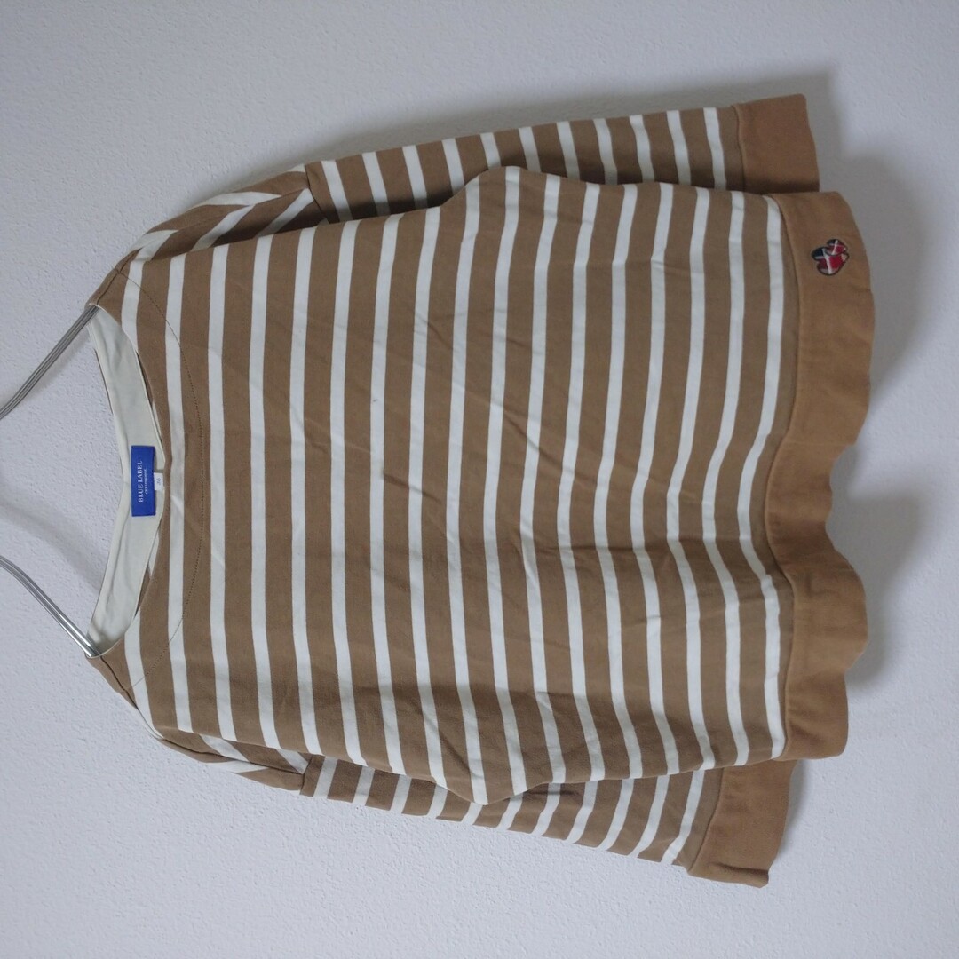 【BLUELABEL CRESTBRIGE】ブルーレーベル クレストブリッジ トップス 長袖 Tシャツ ボーダー 38 コットン100％