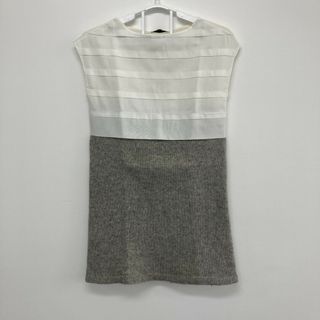 【PROPORTION BODY DRESSING プロポーションボディドレッシング】　白、グレー　3　チュニック　トップス　フレンチスリーブ(チュニック)