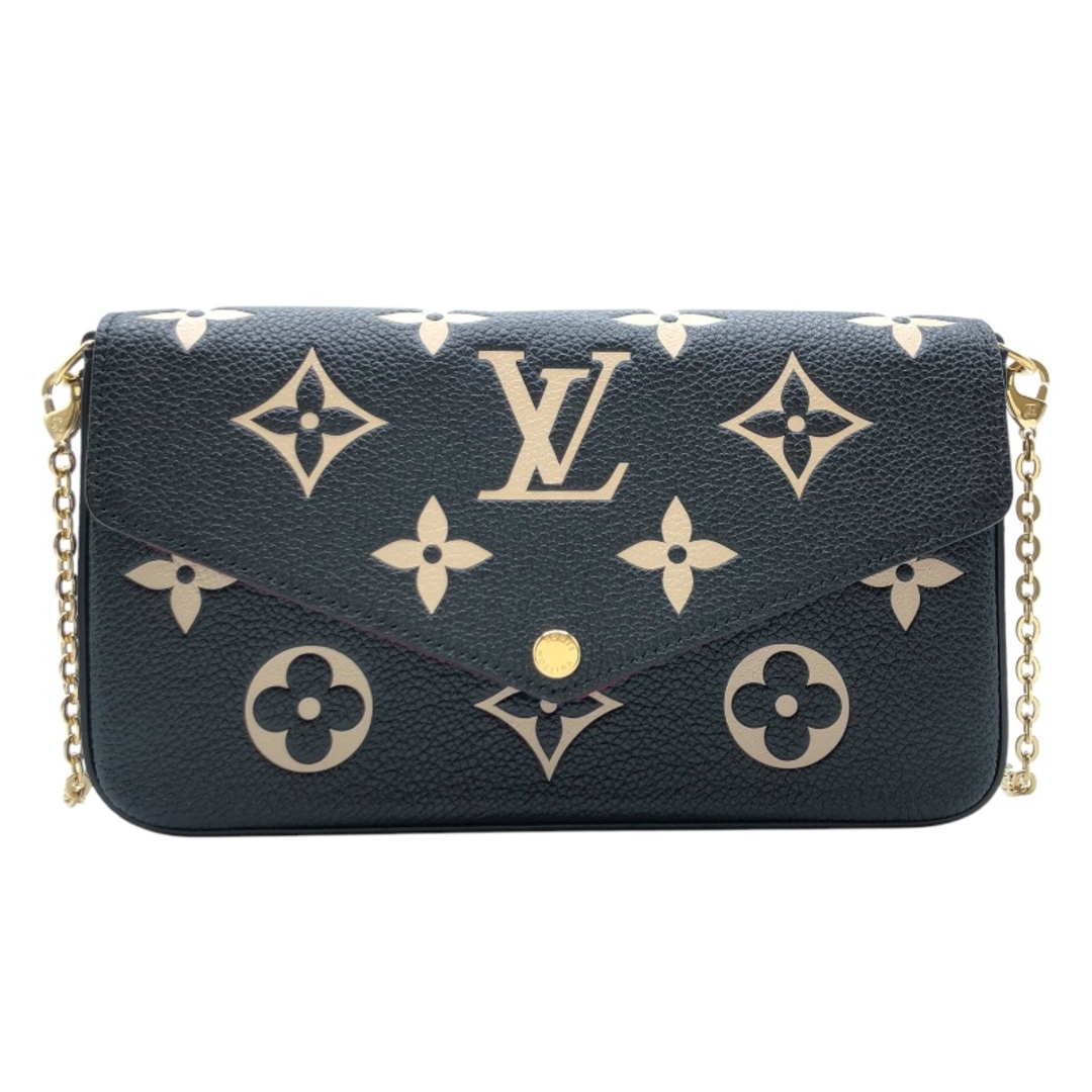 LOUIS VUITTON - 　ルイ・ヴィトン LOUIS VUITTON ポシェット・フェリシー M82479 ブラック　ベージュ モノグラム・アンプラント レディース ショルダーバッグ