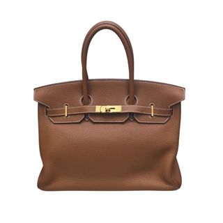 エルメス(HERMES)の　エルメス HERMES バーキン35 ゴールド トゴ レディース ハンドバッグ(ハンドバッグ)