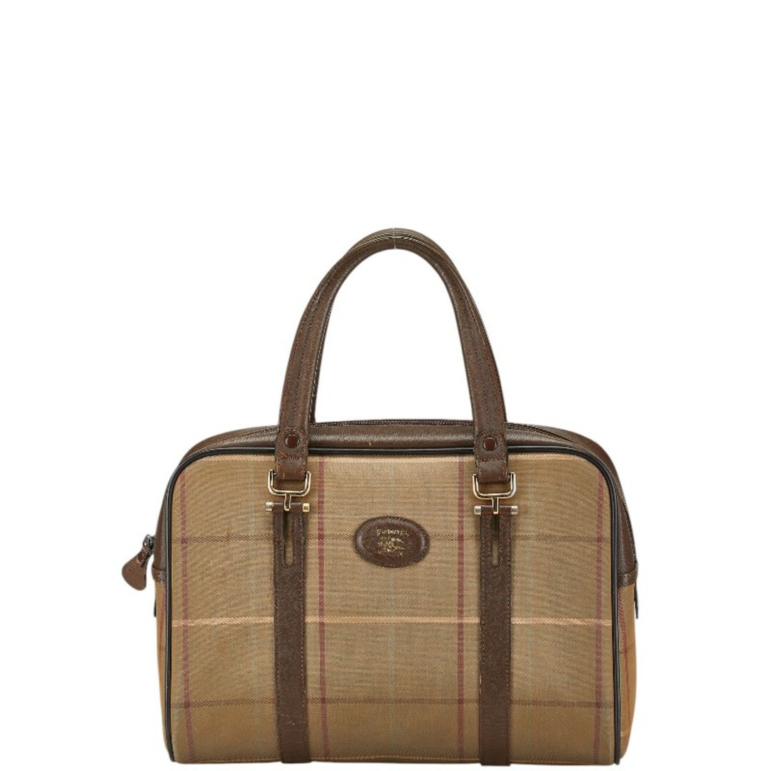 BURBERRY - バーバリー チェック シャドーホース ハンドバッグ ミニボストンバッグ キャンバス レディース BURBERRY 【1-0198418】