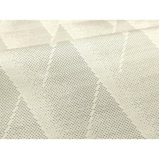 平和屋着物■上質な紬　幾何学文様　正絹　逸品　DAAM2547tw(着物)