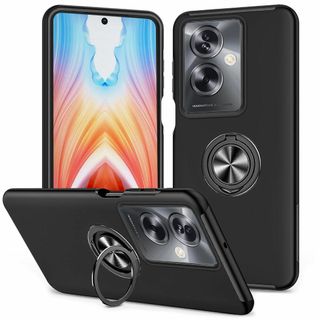 【人気商品】OPPO A79 5G 用 ケース リング 耐 TPU+PC バンパ(その他)