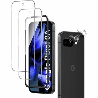 【4枚入り】For Google Pixel 9A ガラスフィルム （2枚）+カ(保護フィルム)