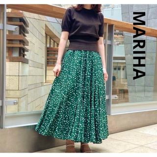 マリハ(MARIHA)の★美品★ MARIHA ★マリハ★月影のスカート★ボリュームマキシスカート★(ロングワンピース/マキシワンピース)