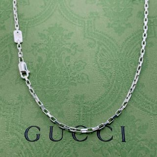 GUCCI - 洗浄済*グッチ GUCCI 925 ネックレス シルバー メンズ GUCCI - 洗浄済*グッチ GUCCI 925 ネックレス シルバー メンズ